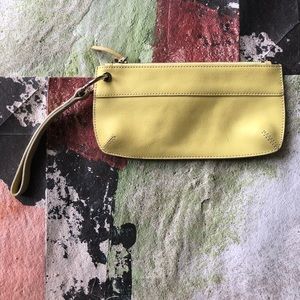 Banana Republic Yellow Cow Leather Cutch